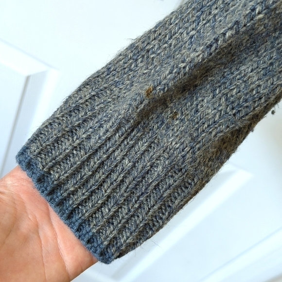 Northwest Territory 90's Vintage Classic Wool Blend Knit Crewneck Sweater Blue L - Picture 7 of 9